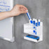 MyGift Wall Mounted Dry Erase Whiteboard Marker Holder Stand with 10 Marker Slots and Eraser Holder, White by MyGift