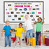 Motivational Bulletin Board Set, Colorful Inspirational Posters for Classroom, Choose to Be Positive Cutouts