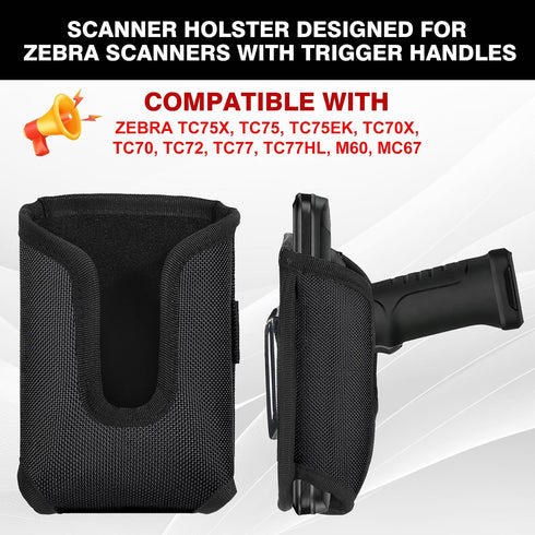 Vinanker Scanner Holster (Handle Series), Heavy Duty Metal Belt Clip, Durable & Thick Design, Comfortable