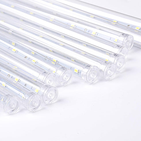 AWQ 16.9 Inch 10 360LED Tubes Meteor Shower Lights Waterproof Falling Rain Drop Christmas Lights Plug in for Indoor