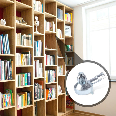 BOXOB 50pcs 131372 Shelf Support Pegs, Zinc Alloy Cabinet Shelf Pegs Bookshelf Support Holders Pin Bookshelf Pins