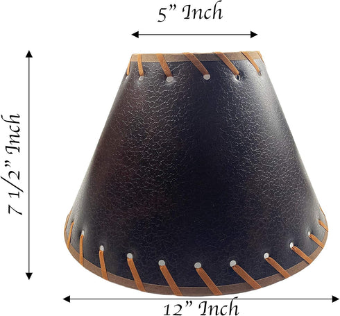 12 Inch Urbalabs Brown Rustic Rustic Accent Western End Table Standing Table Lamp Shade Farmhouse Nightstands Living