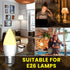 BrightArk E26 Bulbs 400LM 4W Dimmable 3000K-4000K-6000K 40W Bulb Bedroom,2 Bulb& 1 LED Light with Remote Control