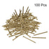 uxcell Small Tiny Brass Nails 1.5x25mm for DIY Decorative Pictures, 100pcs Household Accessories
