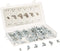 K Tool International 00074 Hydraulic Grease Fitting Assortment Kit for Garages, Repair Shops and DIY, Includes Straight, 45 Degree, 90 Degree Fittings, 1/4"-28 to1/8"-27, Plastic Case, 110 Piece by K Tool International