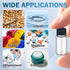100pcs 3ml Clear Glass Vials, Leak-Proof Sample Vials with Screw Cap and PE Liners for Lab Use, Storage Liquid