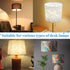 Lekgavd 6 E27 Pcs Lamp Shade Adapter Ring, Plastic Lampshade Reducing Rings Adapter, White Lamp Shade Reducer Ring