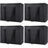 4-Pack Insulated Reusable Shopping Grocery Bags, X-Large Soft Cooler Bag Insulated, Boadon