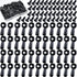 Picture Frame Turn Button Fasteners Set, 100 Pieces Hardware Clips with 100 Screws for Craft, Hanging Photos