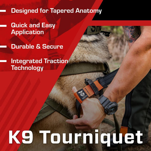 TacMed K9 Solutions Tourniquet, Dog Emergency First Aid Equipment for Massive Hemorrhage Control Made in the USA