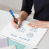 Dotted Dry Erase Board, 9" x 12" Double Sided with Bullet Dot Grid Paper for Home School Classroom Kids