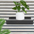 4x10 Inch Slatwall Shelves Set of 10, Metal Accessories for Slat Wall, Black Flat Display Shelves for Storage