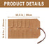 Wrench Roll Up Bag, 16oz Waxed Canvas Tool Carrier Pouch with 10 Slots, Tool Storage Roll with Tie Rope, Khaki