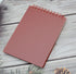 Yansanido Top Bound Spiral Notebook, 4 Pcs 4 Color A6 Size, 80 Sheets (160 Pages) Thick Plastic Journal