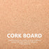 NUOBESTY Cork Board 30x40cm Dual Sided Bulletin Board, Wall-Mounted Presentation Message Pin Board for Office Home