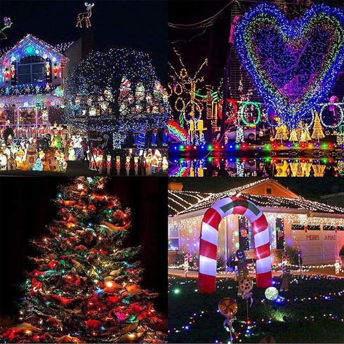 66 Feet String Lights Fairy Lights - 200 LED with Multi Flashing Modes, Waterproof for Indoor Outdoor