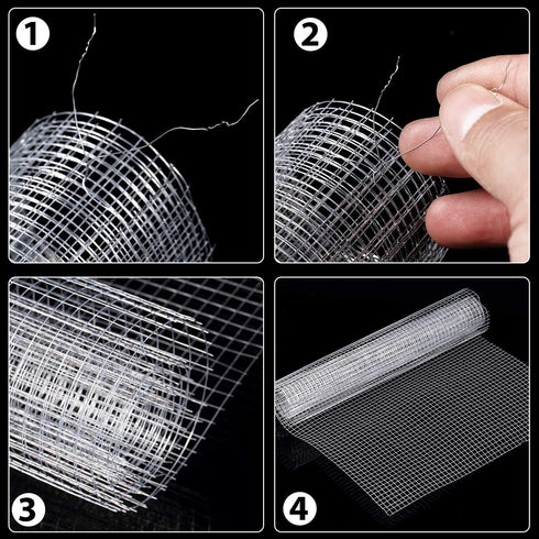 2 13.7 40 Inches SATINIOR Sheets x Chicken Wire Fence Wire Mesh Roll Hardware Cloth Small Galvanized Welded Metal Cage