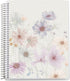 Erin Condren 8.5" X 11" Wildflowers Spiral Bound Coiled Notebook - 160 Lined Pages, 80 Lb Thick Paper, Stickers Included