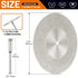 5Pcs 60mm Diamond Cutting Disc Cut Off Wheels with 5Pcs Mandrel 1/8'' Shank Stone Blade for Rotary Tool Drill Attachment Cutting Discs Polishing Glass Tiles Marble Plastic Jade (2.36in)