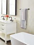 Amerock BH36073MB Matte Black Towel Bar, 18 in (457 mm) Bathroom Towel Holder