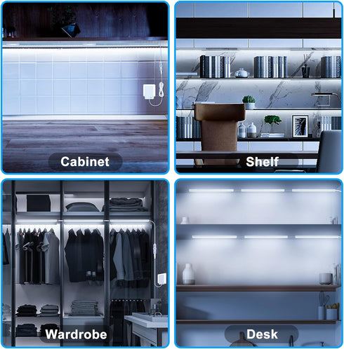 3 12 Inch Counter Dimmable Counter, Maylit Under Cabinet Lights Plug in, Pcs Ultra Thin Under Cabinet Lighting, Super