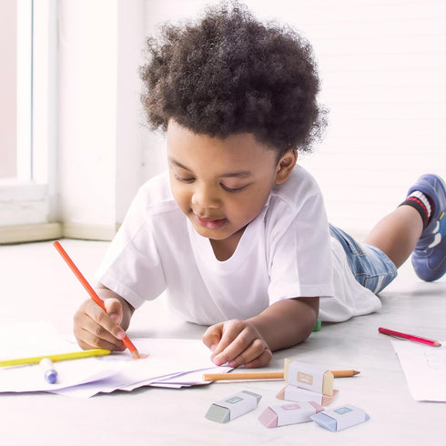Mr. Pen 10 Pack Erasers - Morandi Colors, Large Block Erasers for School and Office