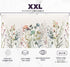 Floral Beige Boho Desk Mat, Large Extend Mouse Pad XXL, Cute Minimalist Flowers Keyboard Mat, Gift for Women
