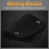 Oudain 4 Pcs High Temperature Carbon Felt Welding Blanket, 12" x 9", Fireproof Mat for Soldering Repairs