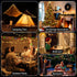 32.8FT 4 1 (10 Camping String Lights, in Rechargeable Waterproof Hanging Lamp Portable LED Light for Outdoor Camping