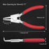 External Circlip Pliers with Bent Jaw, 5-Inch Snap Ring Pliers for Retaining and Removing Hoses