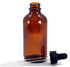 Vivaplex 6 Amber 4oz Glass Bottles with Glass Eye Droppers
