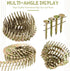 600 Count Sadnyy Coil Roofing Nails 3/4-1-1/4 in, Stainless Steel Siding Nails with Smooth Ring Shank (1-1/4 -inch x