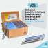 Enday Bulk Pens, 400 Count Black & Blue Ballpoint Pens, Medium Point (1.0mm), Flexible Round Barrel for Comfort