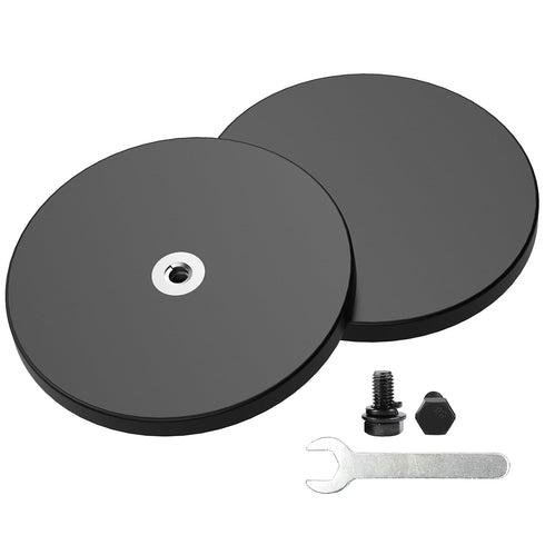 Magnetpro 2 Pieces Strong Rubber Coated Mounting Magnets, Over 120 LB Adhesive Power for Outdoor Use