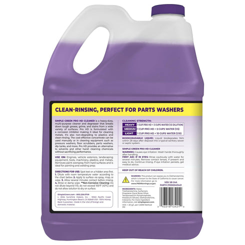 1 Simple Green Pro HD Heavy Duty Cleaner Concentrate Gallon Bottle