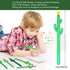 Outus 24 Pieces Cactus Pens Cactus Shaped Roller Pens Kids Green Cactus Pens Saguaro Shaped Pen Black Gel Ink with Flower for Classroom Office School Student Gift Supplies Cactus Decor (Cute Style) by Outus