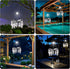 5ft 1 Solar Hanging Crystal Chandelier Outdoor Garden Decorative Lights Bright White LED Strip Waterproof Hanging