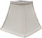 Upgradelights Eggshell Silk 6 Inch Square Bell Clip On Chandelier Lamp Shade