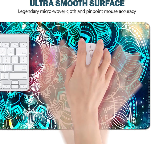 AIMSA 35x15.7inch, Large Gaming Mouse Pad, XXL Keyboard Mouse Mat Extended Desk Pad with Stitched Edges, Durable