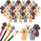 Kisston 100 Pcs 3D Dog Pencil Top Erasers, Cute Animal Erasers for Kids, Funny Dog Party Favors