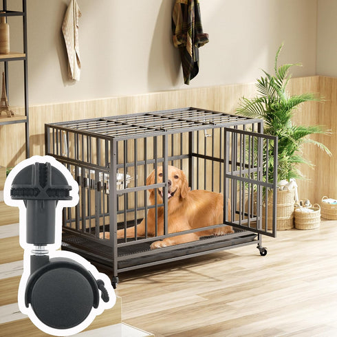 RiseDirectly 360 4 Degree Black Caster Wheels Pcs Cat Cage Casters Spinner Wheels Smooth Plastic Rolling Wheel