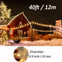 40ft 80 Mocalido Globe String Lights Battery Operated Outdoor, LEDs Hanging Lights with Remote, Warm White & Multicolor