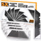 50-Pack Blackened SK-2 Utility Knife Blades, Extra Durable Razor Blades for Box Cutter, Never Rust Design