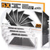 50-Pack Blackened SK-2 Utility Knife Blades, Extra Durable Razor Blades for Box Cutter, Never Rust Design