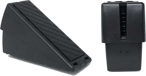 Heavy Duty Adjustable Spring Loaded Door Wedge, Self-Adjusting Doorstop for Door Gaps, Made in USA