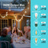 Dimmer 560W Dimmer 24H IP65 Dimmer 100FT Dimmable Bulbs, Outdoor for String Lights Plug with Cycle Timer & Memory