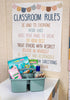 Teacher Created Resources Calming Blue Portable Plastic Storage Caddy, 6-Pack for Classrooms, Kids Room, Office