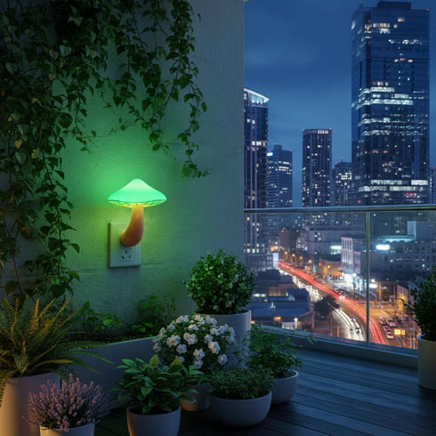 AUSAYE Led Nigh Light,Plug in Nightlight, Dusk to Dawn Sensor Automatic On and Off Night Lights Green