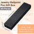 Gersoniel Empty Black Gift Box for Pen Jewelry Ballpoint Pen Case with Cushion for Business Office Supplies (40 Pcs)