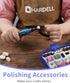 HARDELL 227pcs Rotary Tool Accessories Kit, 1/8" Shanks, Universal Fitment for Cutting, Polishing, Grinding